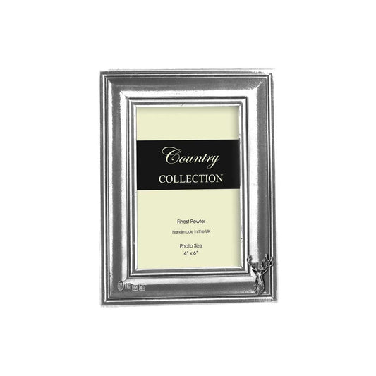 English Pewter Company Photo Frame- Stag 6'' x 4''