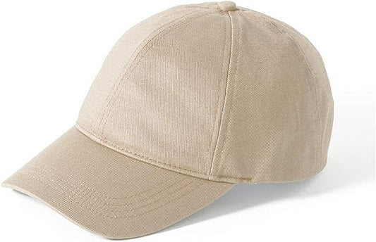 Cotton Adjustable Baseball Cap- Stone