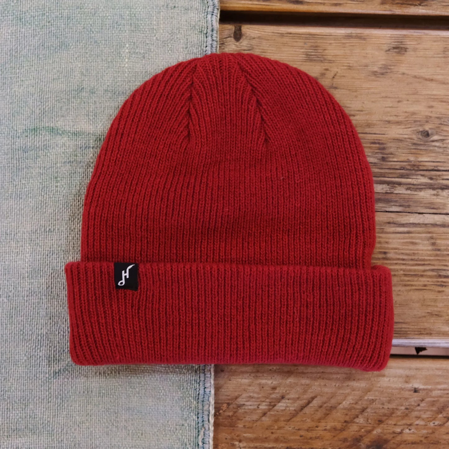 Hoy Classics Merino Wool Beanie - Fire Brick