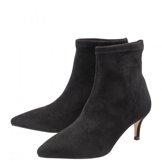 Black Madruga Pointed-toe Sock Boots