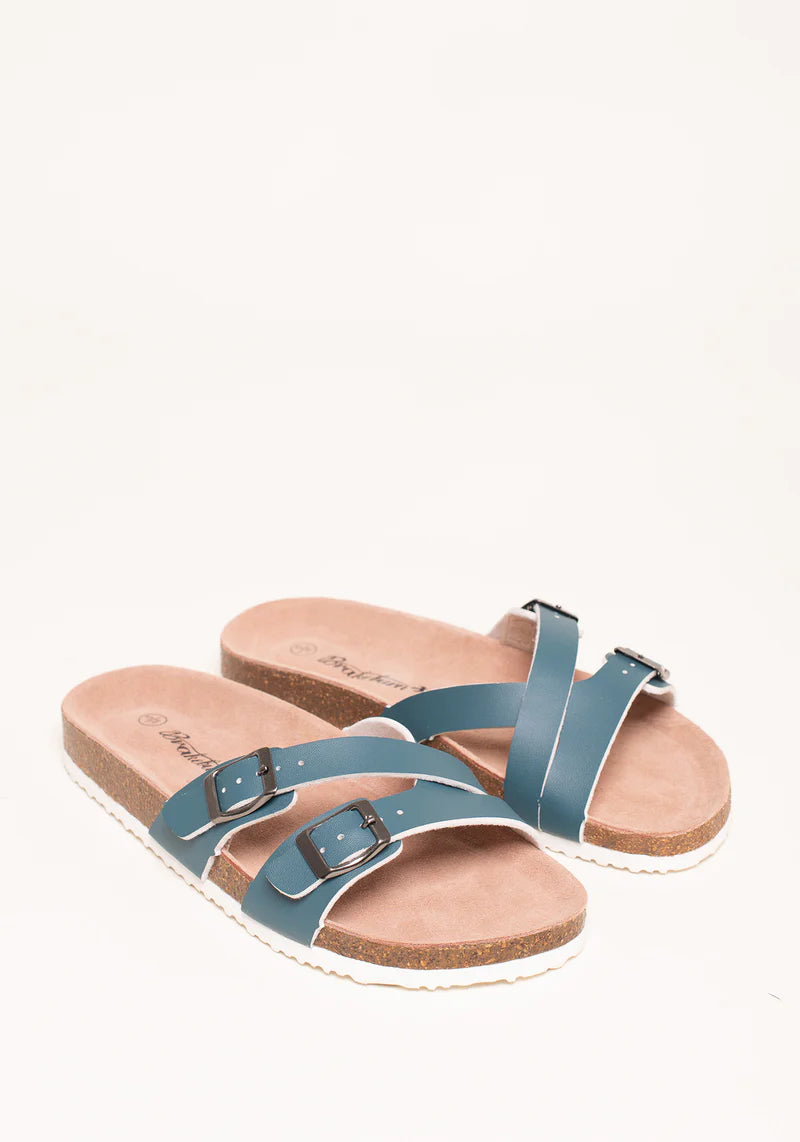 Blue Multi Strap Sandal