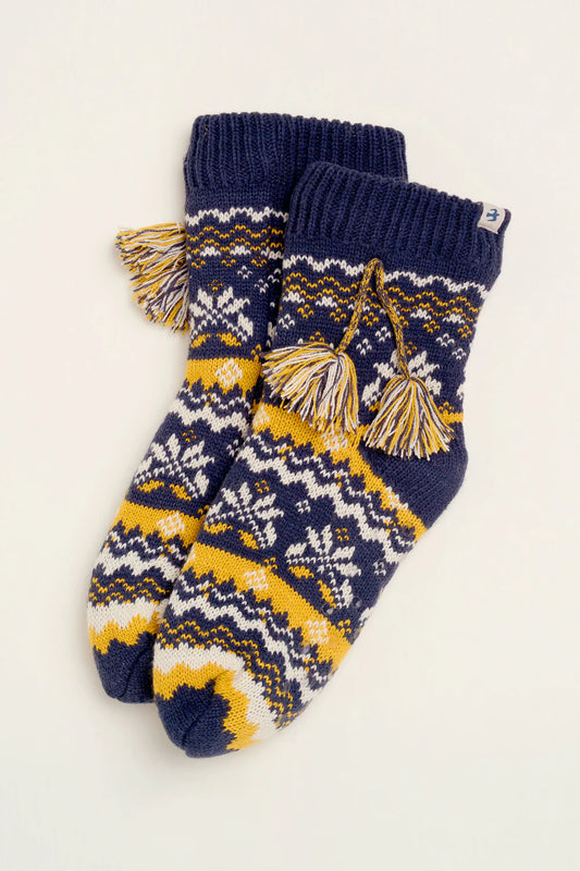 Nordic Knitted Slipper Socks