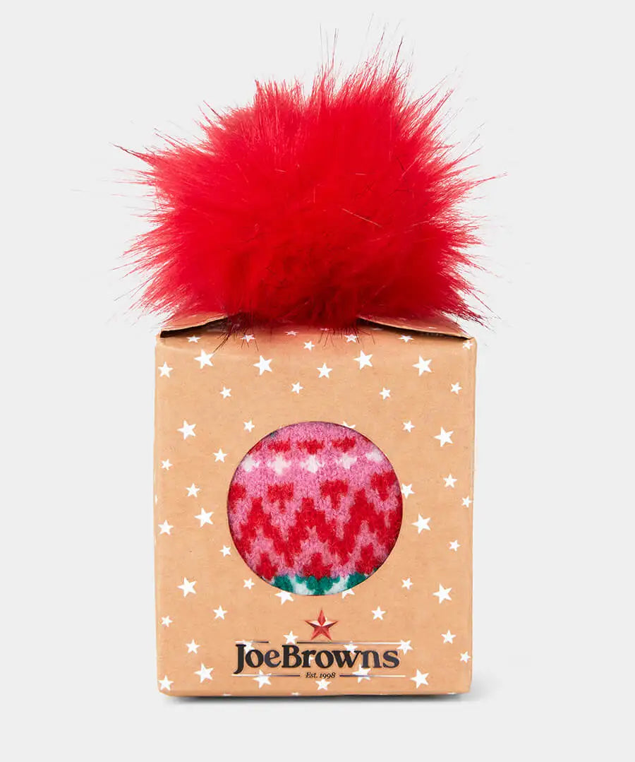 Pom Pom Hat In A Box- Pink