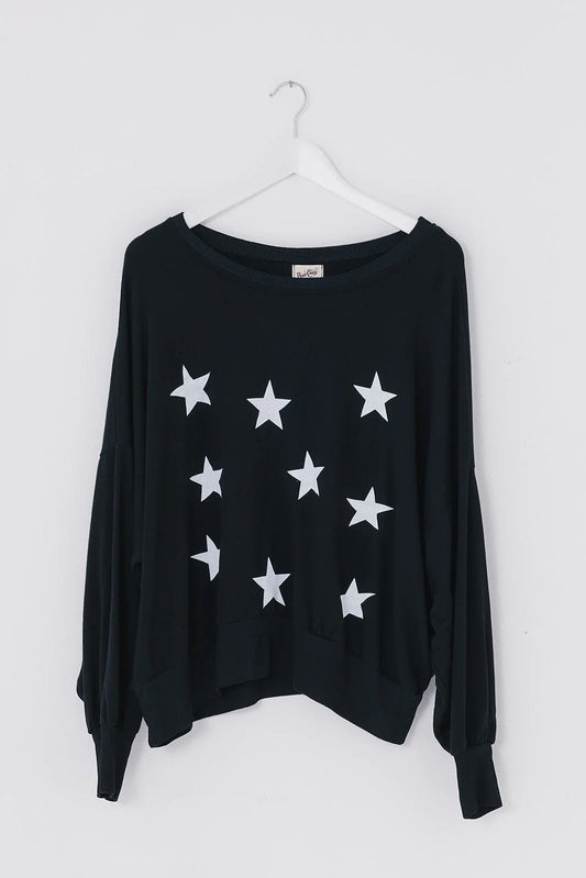 Gloria Multistar Puff Sleeve Sweat