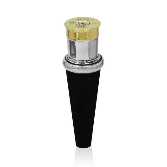 Shotgun Cartridge Pewter Wine Bottle Stopper