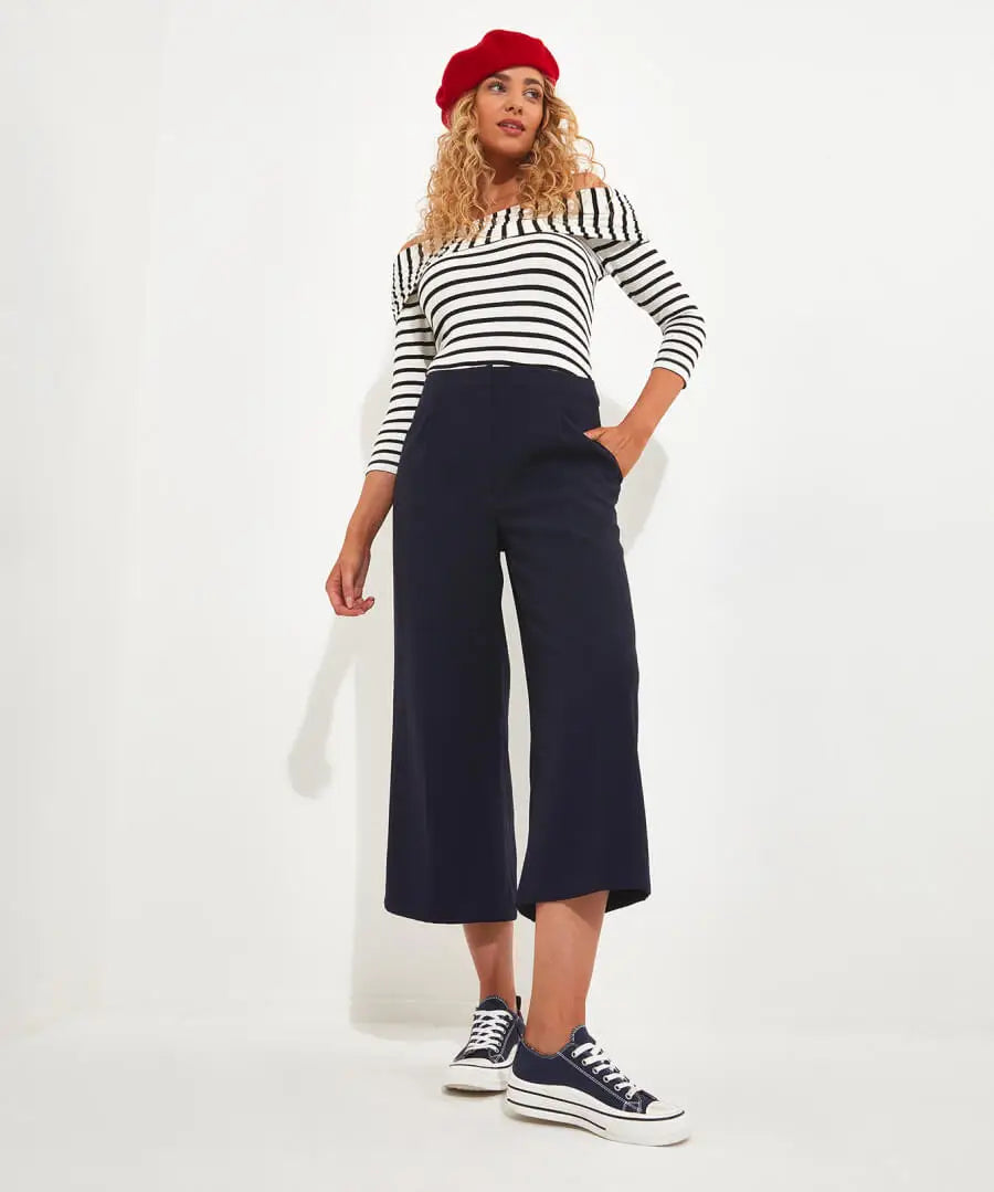 Carly Wide Leg Crop Trouser