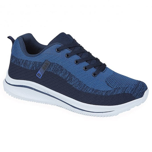 Astra Blue Flyknit/Textile Lace Up Trainers