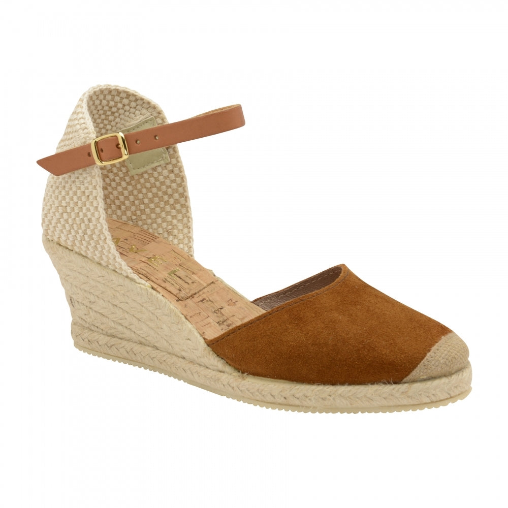 Tan Etna Espadrille Wedge Sandals