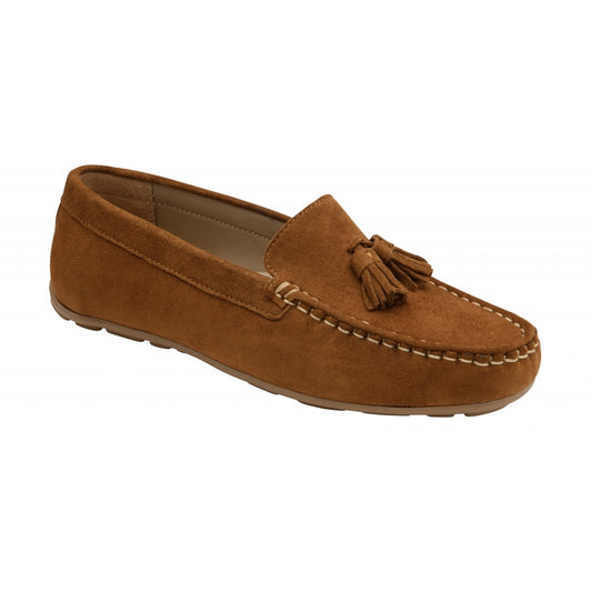 Tan Suede Bute Loafers